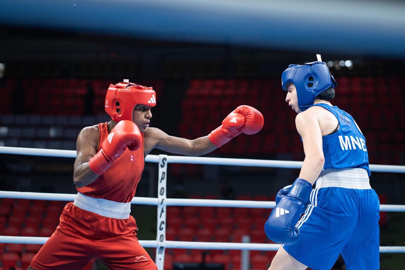 Boxing training session